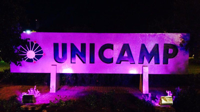 unicamp iluminada pelo Purple Day