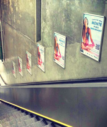 cartazes da campanha semear ciencia BRAINN metro de sao paulo