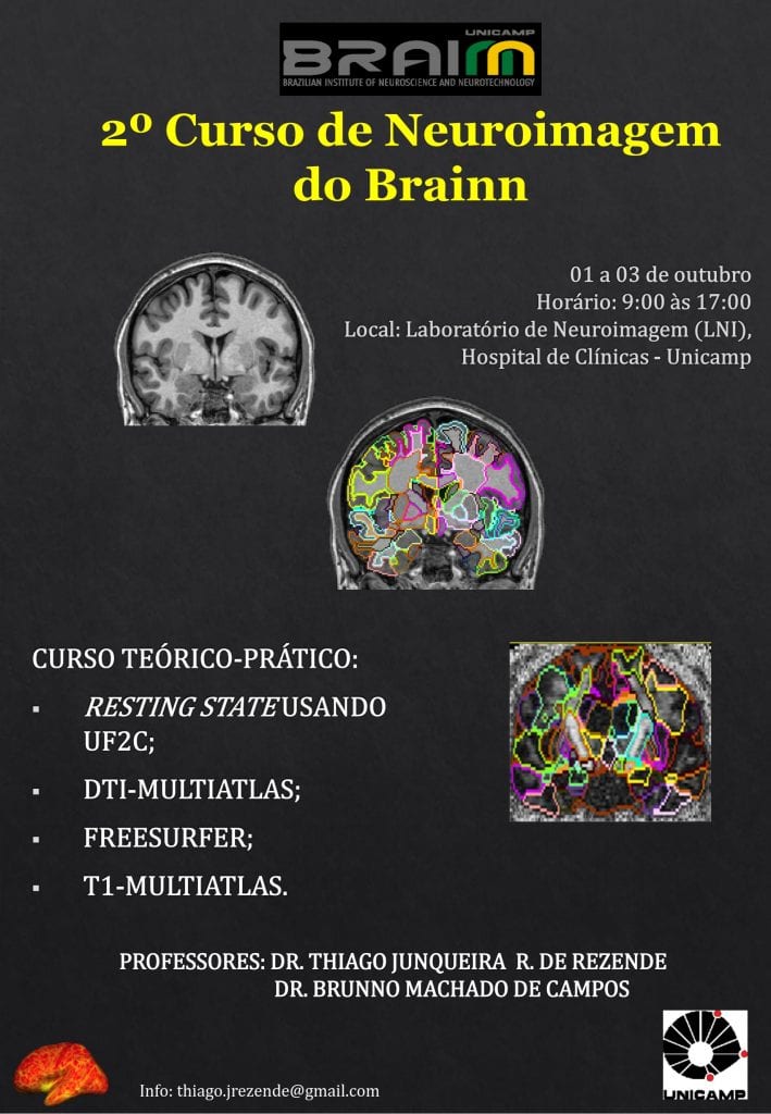 CEPID BRAINN - folheto do 2º Curso de Neuroimagem
