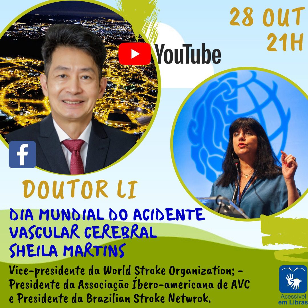 CEPID BRAINN - divulgacao - live Dia Mundial do AVC - Li Li Min e Sheila Martins