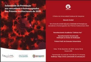CEPID BRAINN - Premiacao Institucional Unicamp 2020