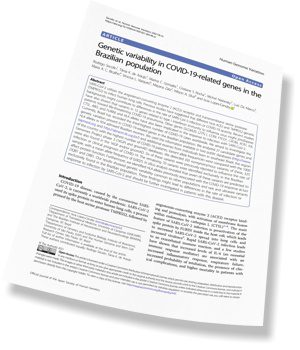 CEPID BRAINN - artigo variacoes geneticas COVID-19 - Arte Paper