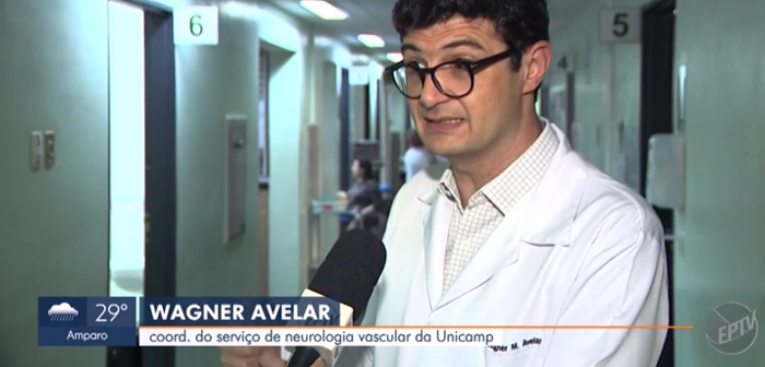 EPTV entrevista dr. Wagner Avelar sobre crescimento no número de casos de AVC em Campinas